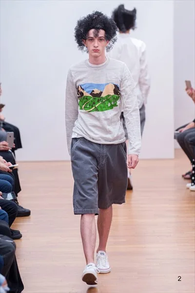 コムデギャルソンシャツ 2016春夏 LOOK 2