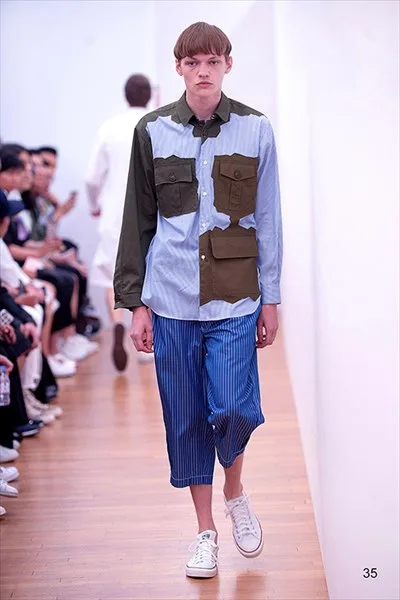 コムデギャルソンシャツ 2017春夏 LOOK 35