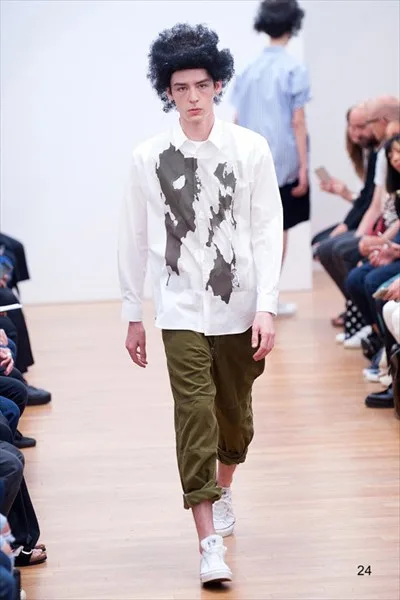 コムデギャルソンシャツ 2016春夏 LOOK 24