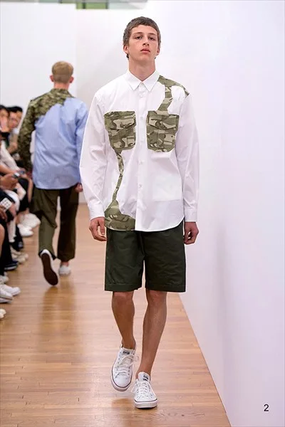 コムデギャルソンシャツ 2017春夏 LOOK 2