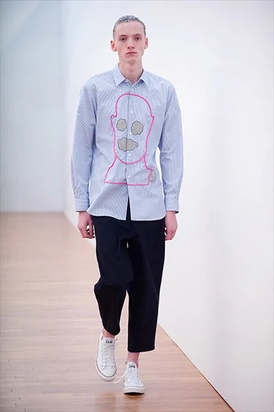 コムデギャルソンシャツ 2017秋冬 LOOK 3