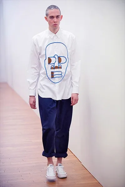 コムデギャルソンシャツ 2017秋冬 LOOK 2