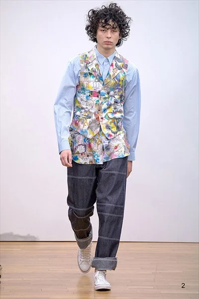 コムデギャルソンシャツ 2016秋冬 LOOK 2