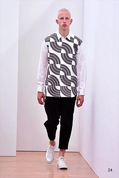 コムデギャルソンシャツ 2017春夏 LOOK 24