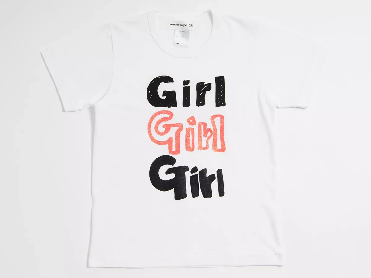 コムデギャルソンガール ロゴプリントTシャツ