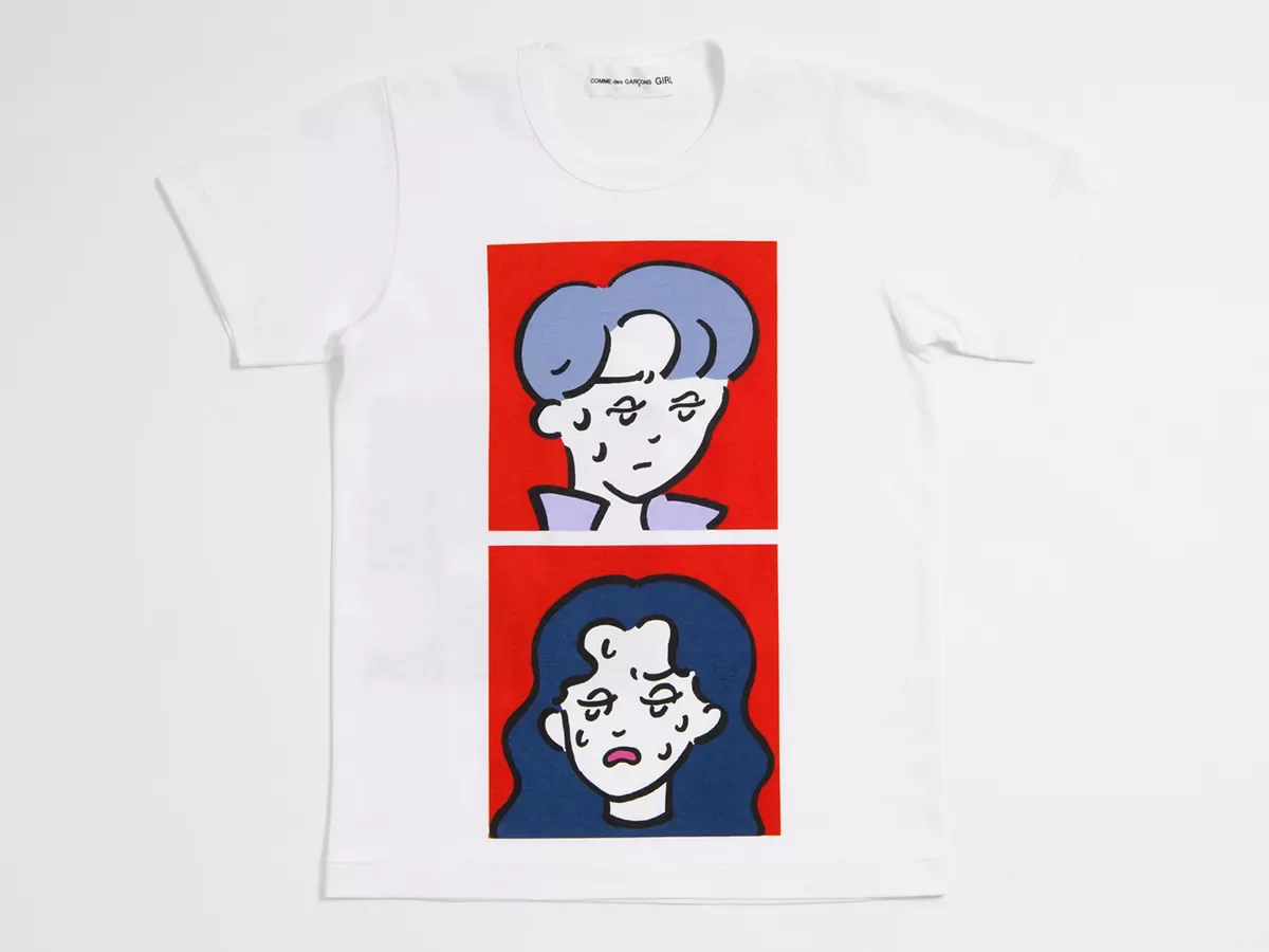 コムデギャルソンガール「ery」プリントTシャツ