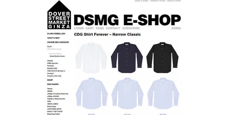 コムデギャルソンシャツ(フォーエバー)公式通販サイト