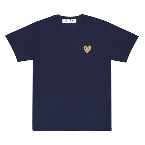 プレイ 半袖Tシャツ ゴールドハート（ネイビー）