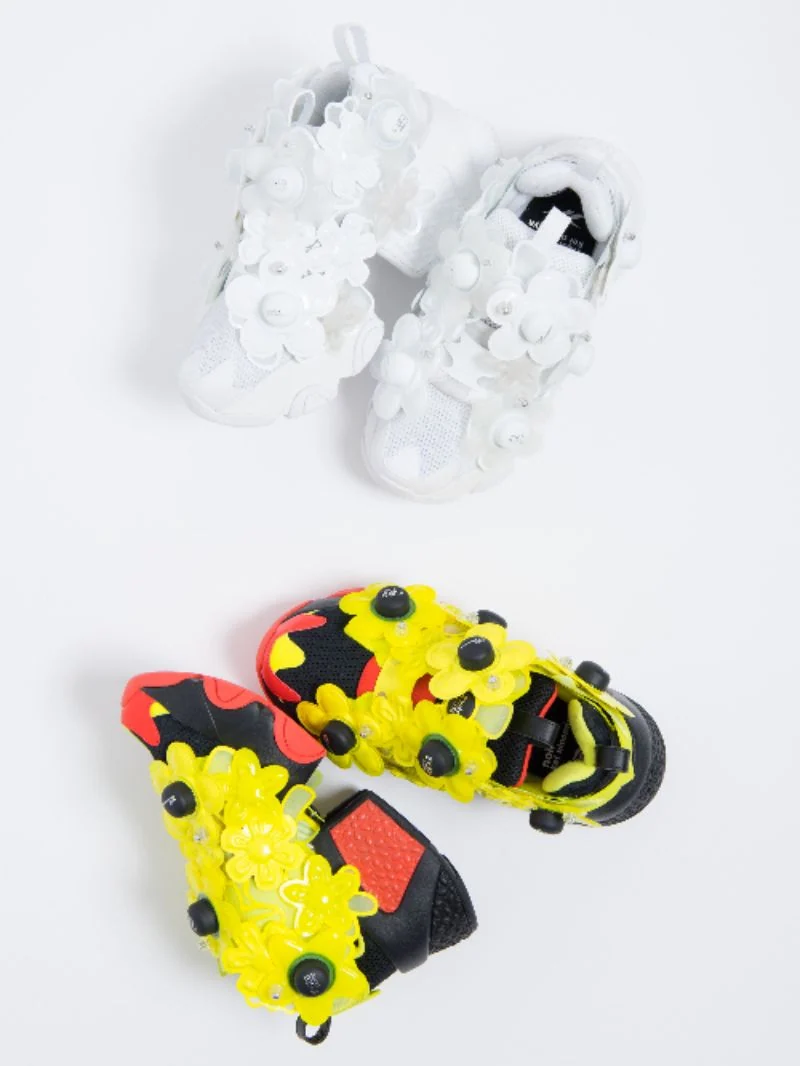 ノワールケイニノミヤ × Reebok INSTA PUMP FURY(花モチーフ)