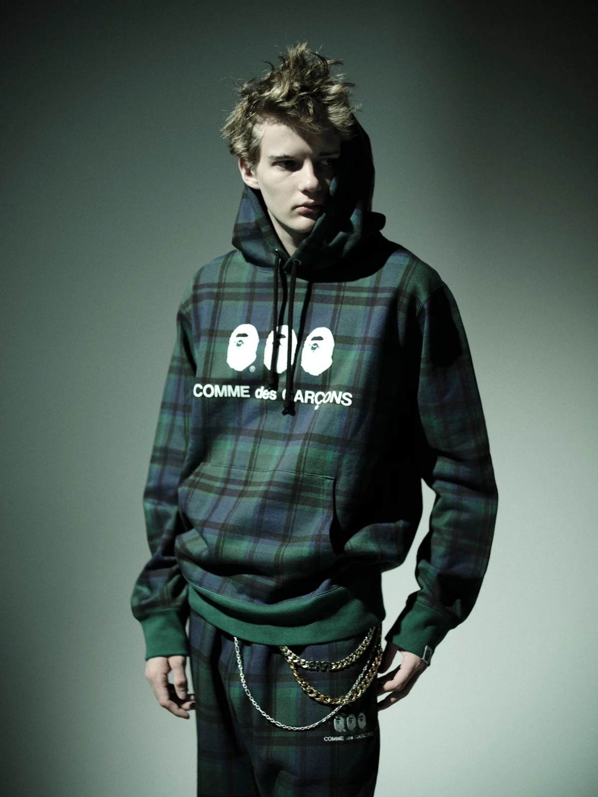 BAPE® CHECKのフーディとスウェットパンツ