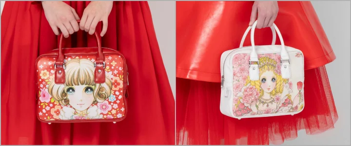 左：コラボレーションバッグ（赤） 66,000円　右：コラボレーションバッグ（白） 66,000円