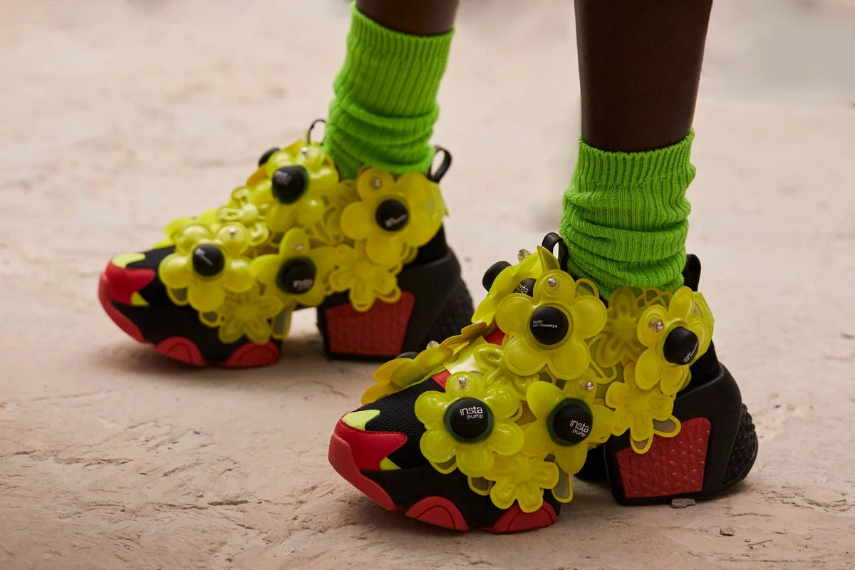 ノワールケイニノミヤ × Reebok Instapump Fury ネオン