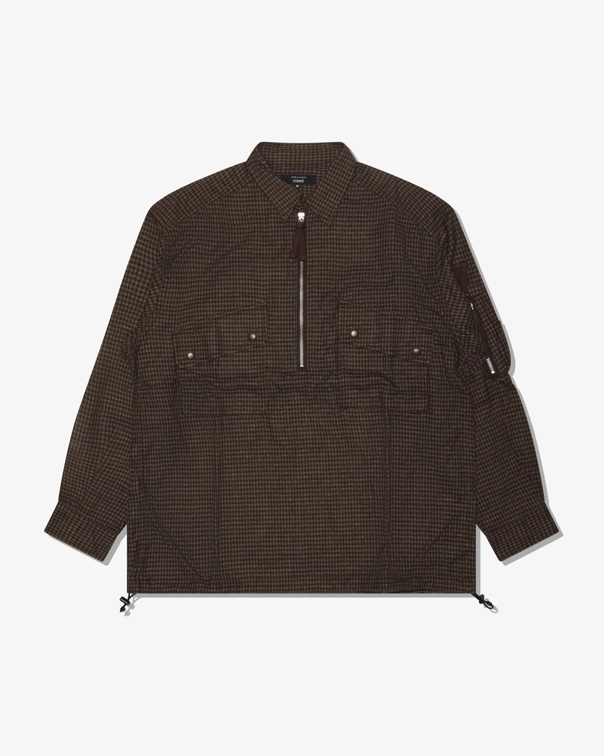 コムデギャルソンオム Cotton Napped Check Shirts(Brown)