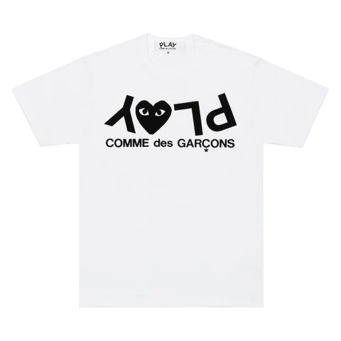 プレイ 半袖Tシャツ PLAYロゴ（反転）（ホワイト）