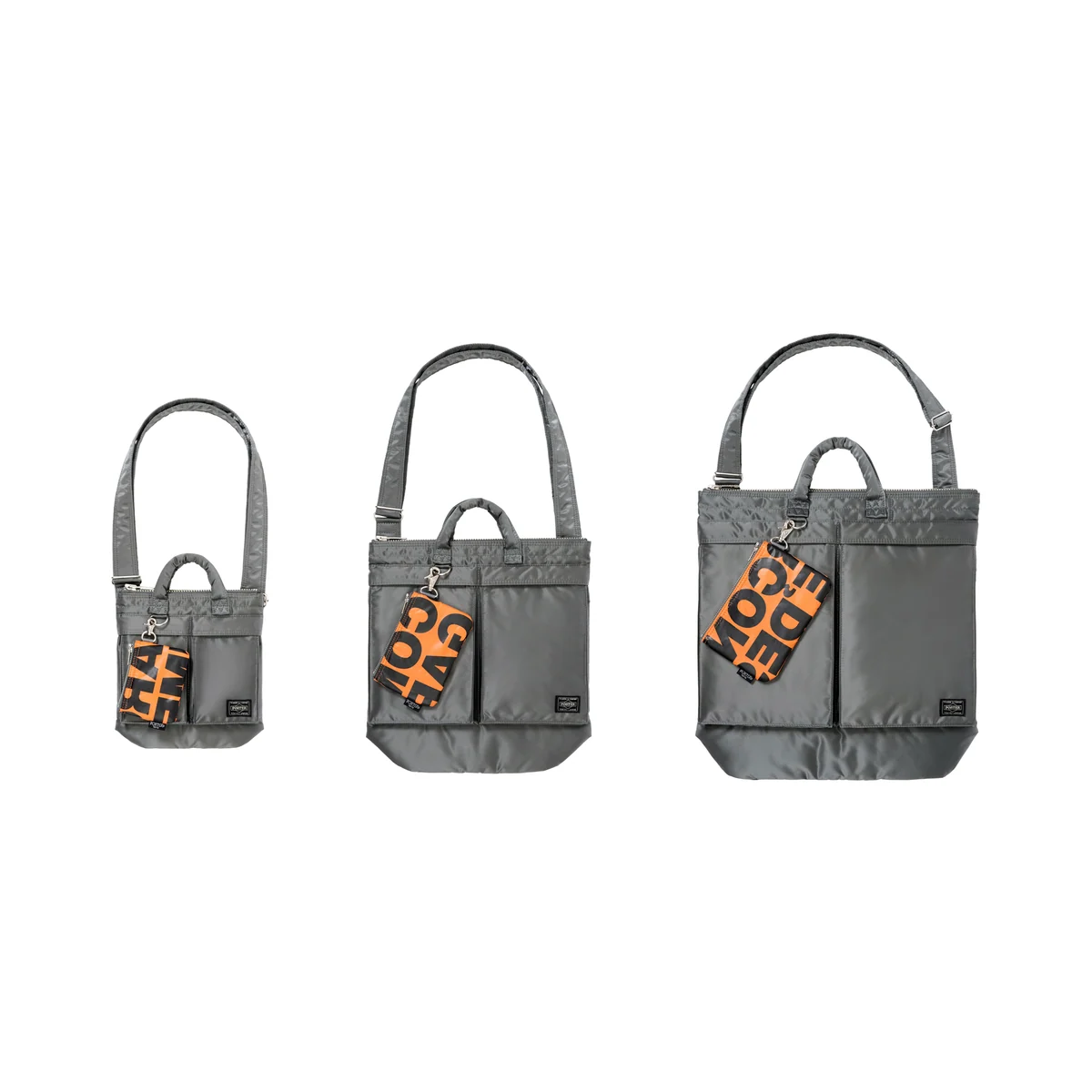 PORTER「TANKER」とコム デ ギャルソンのコラボレーションによるヘルメットバッグ。ポーター提供の画像です。
